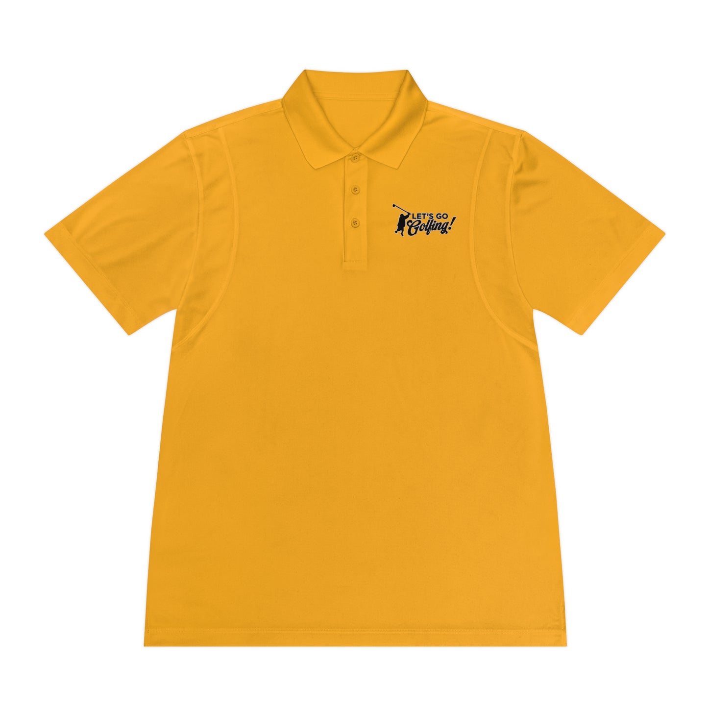 Let's Go Golfing, Men's Sport Polo Shirt
