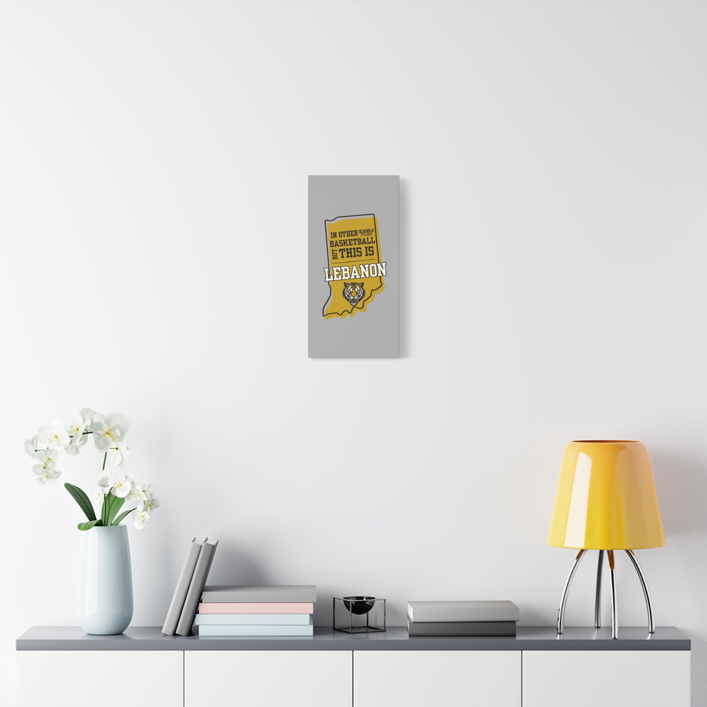 Canvas Wall Art - Lebanon Tigers Basketball