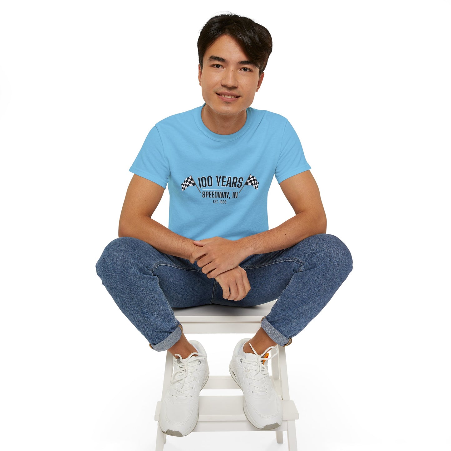 Adult 100th Anniversary - Speedway Flag Tee