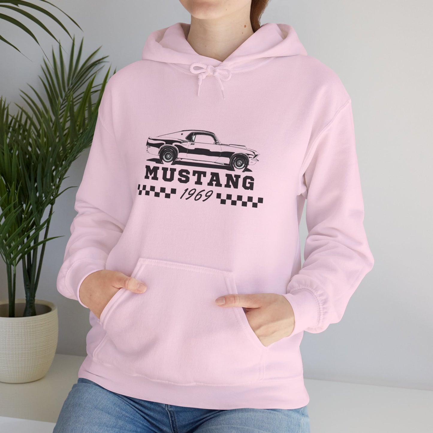 Adult Mustang 1969 Sweatshirt — Vintage Muscle Car Graphic Shirt