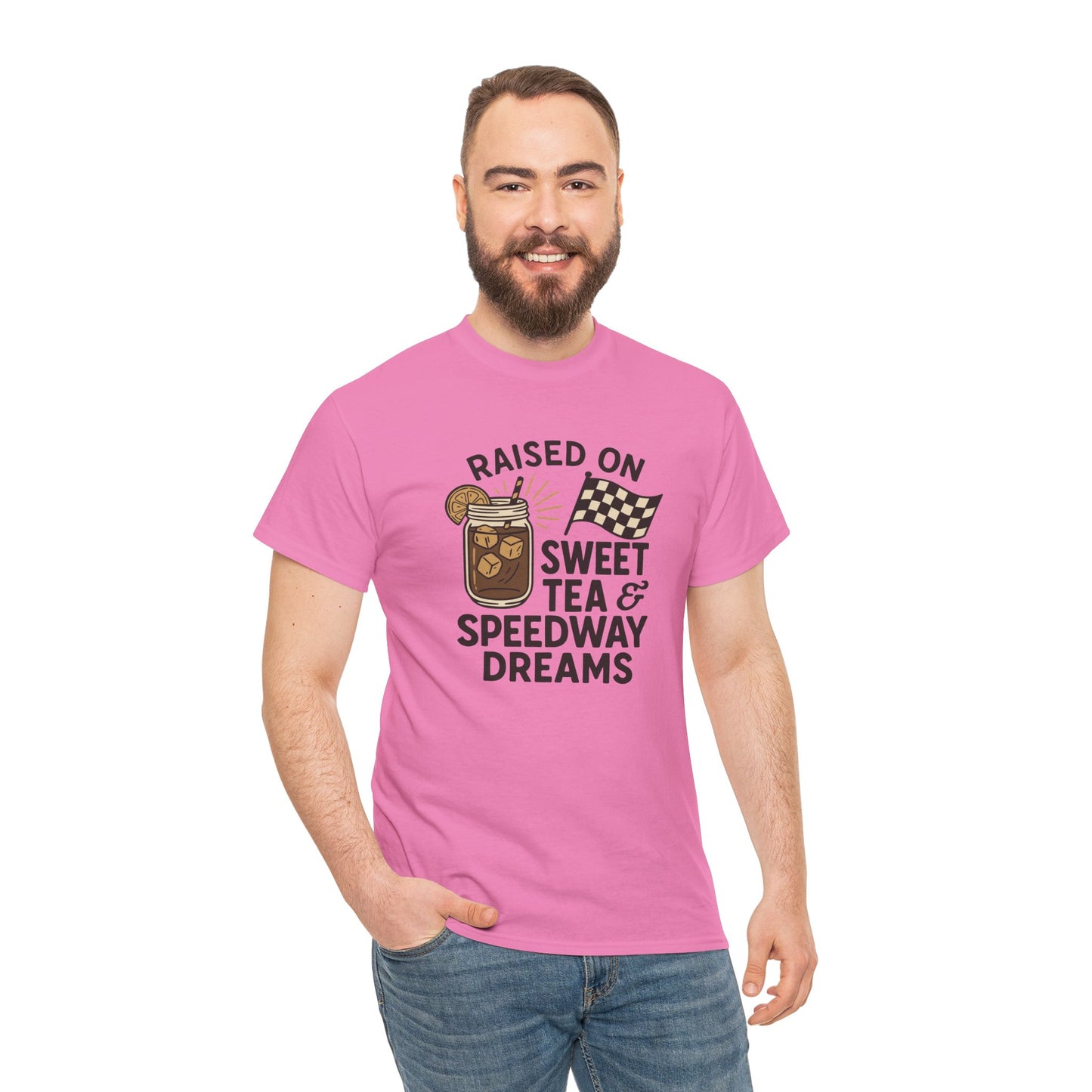 Raised on Sweet Tea & Speedway Dreams Tee