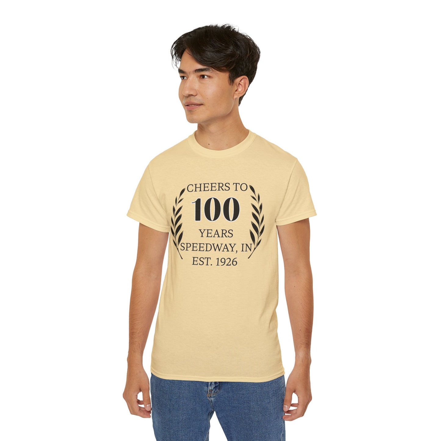 Adult 100th Anniversary - Speedway Cheers Tee