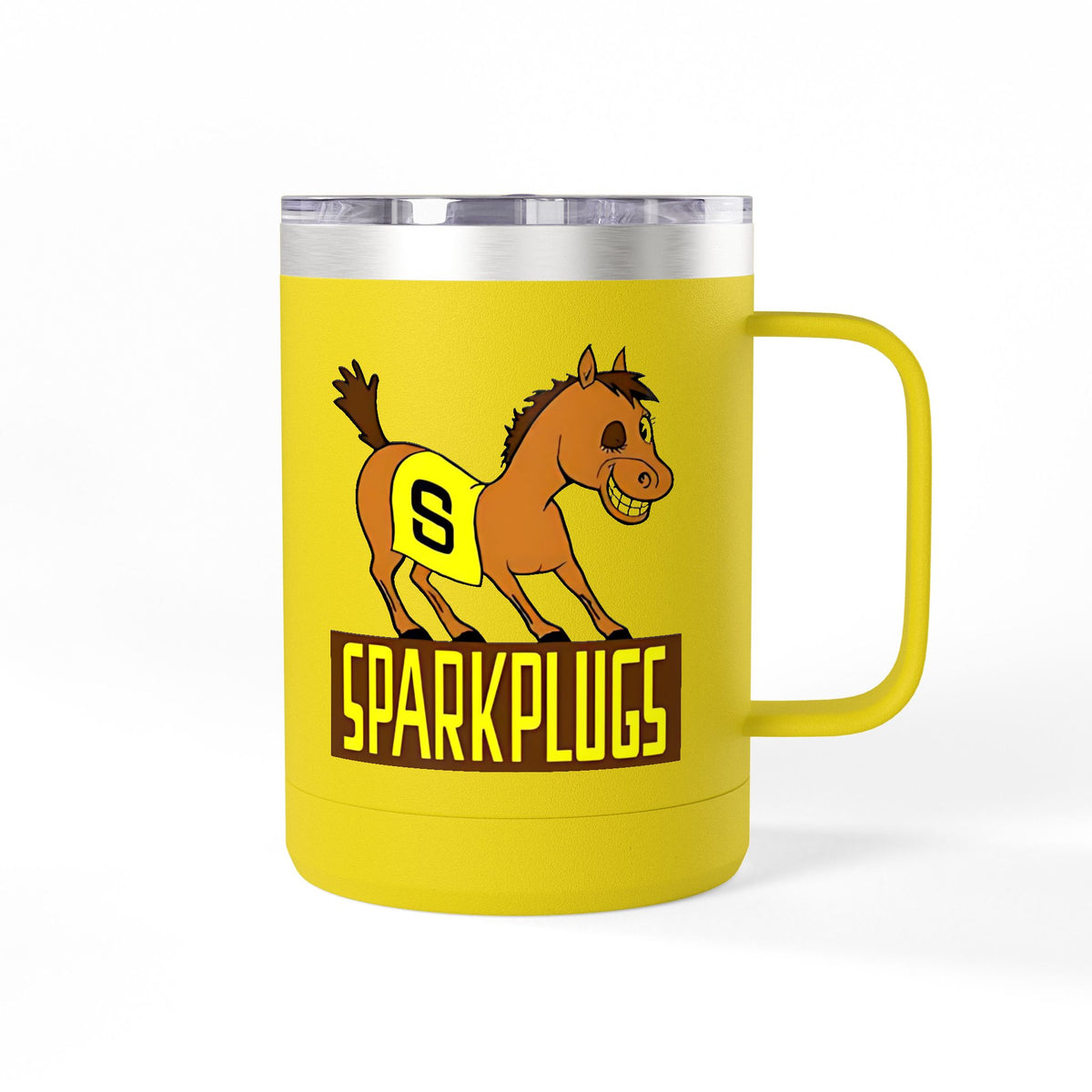 Old School Speedway Logo - 15oz Insulated Coffee Mug Tumbler with Lid