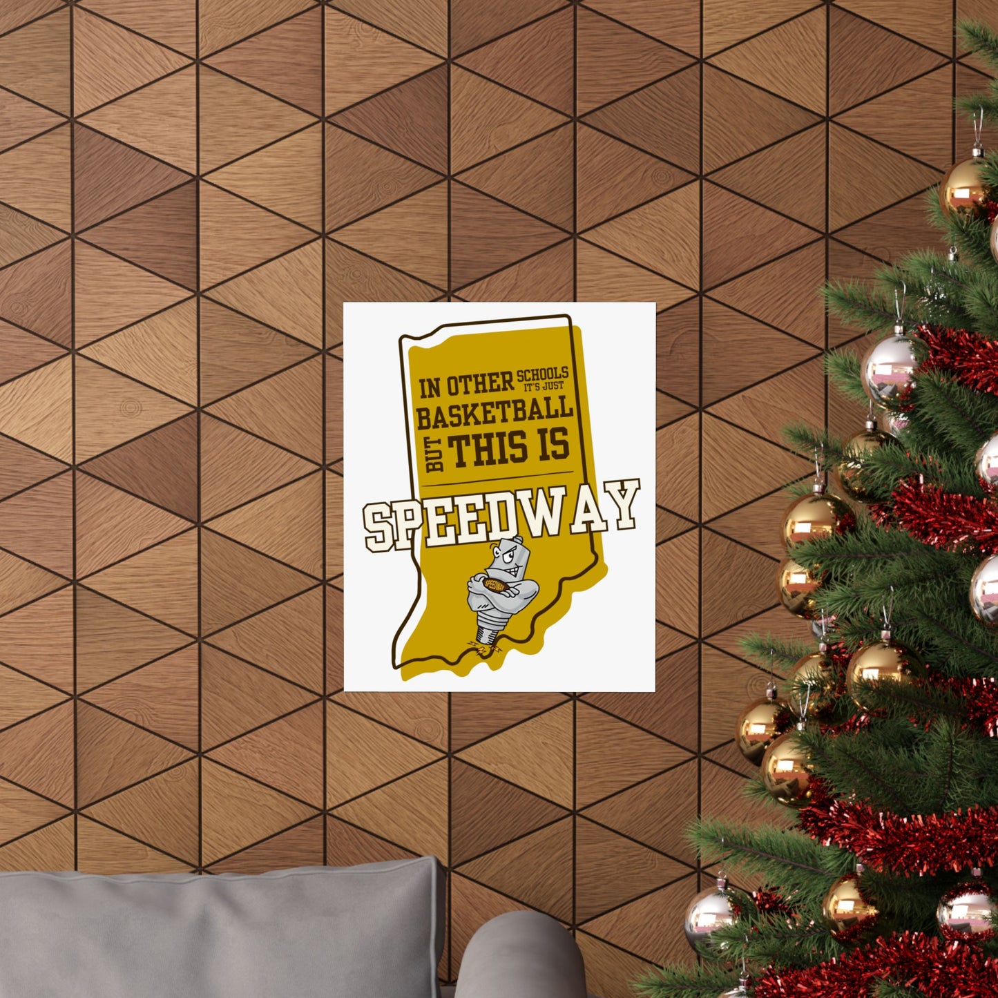 Basketball Poster - Speedway Sparkplugs