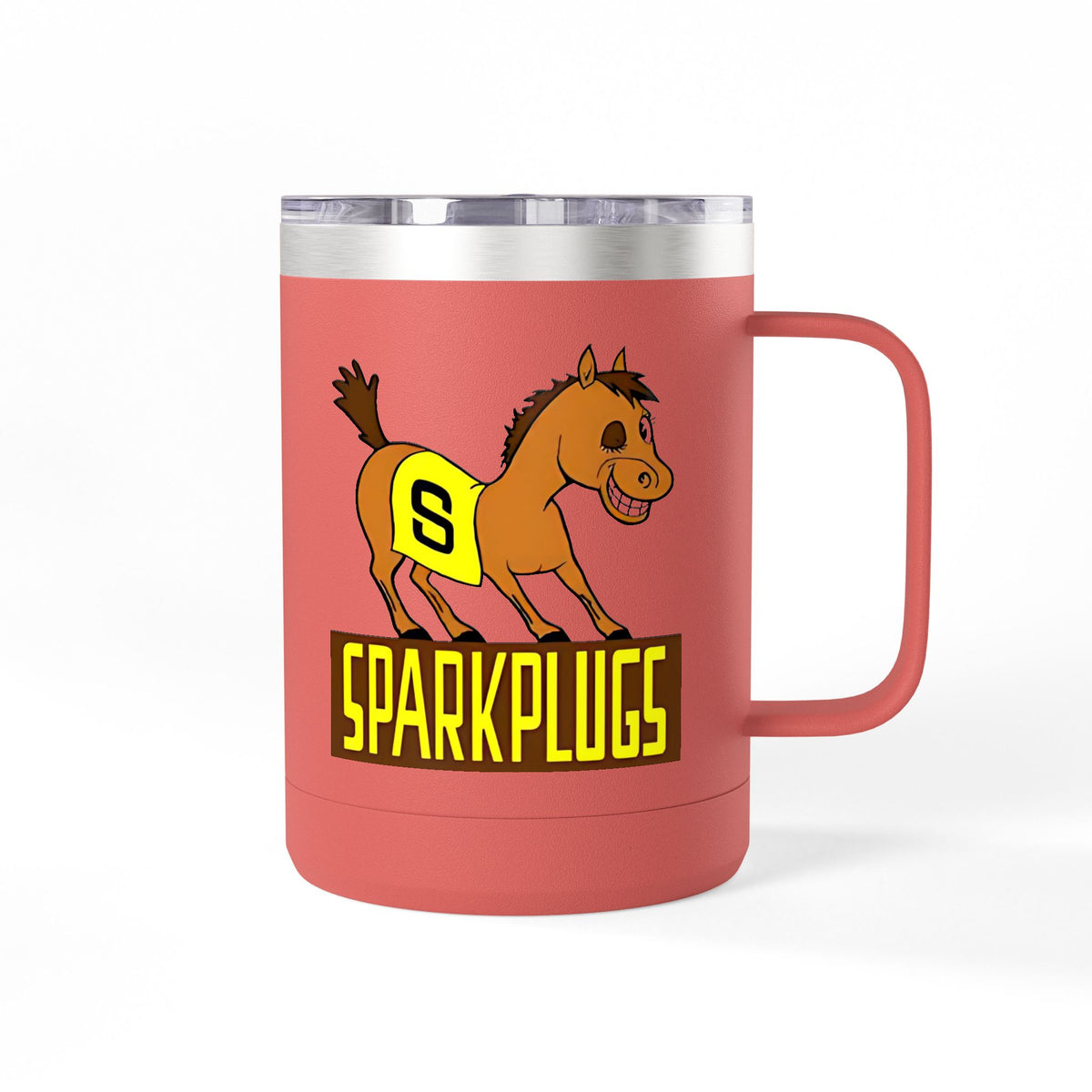 Old School Speedway Logo - 15oz Insulated Coffee Mug Tumbler with Lid