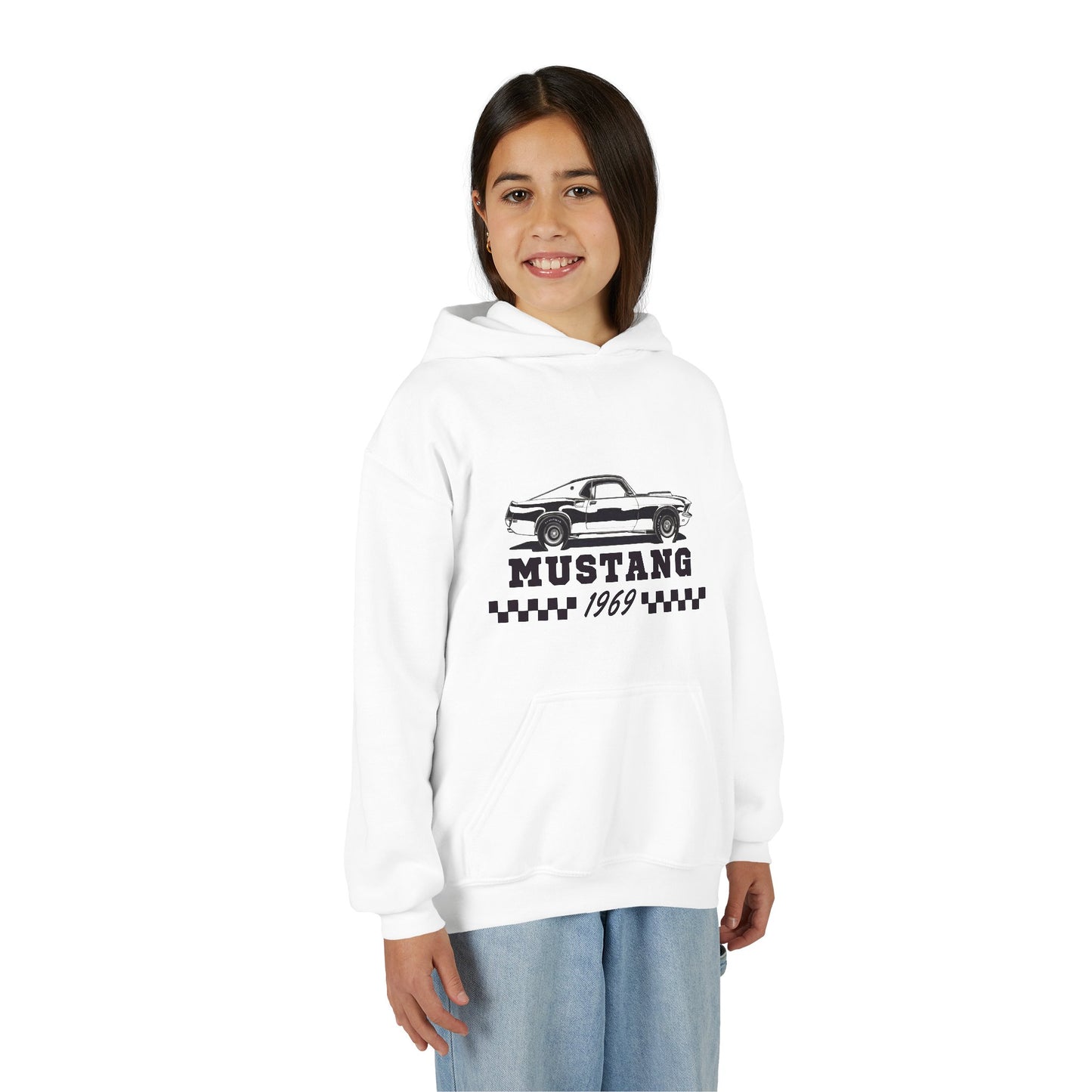 Youth Mustang 1969 Hoodie – Classic Vintage Car Pullover