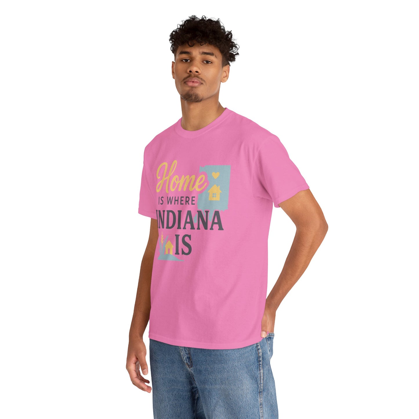 Indiana Home T-Shirt — "Home Is Where Indiana Is" State Pride Tee
