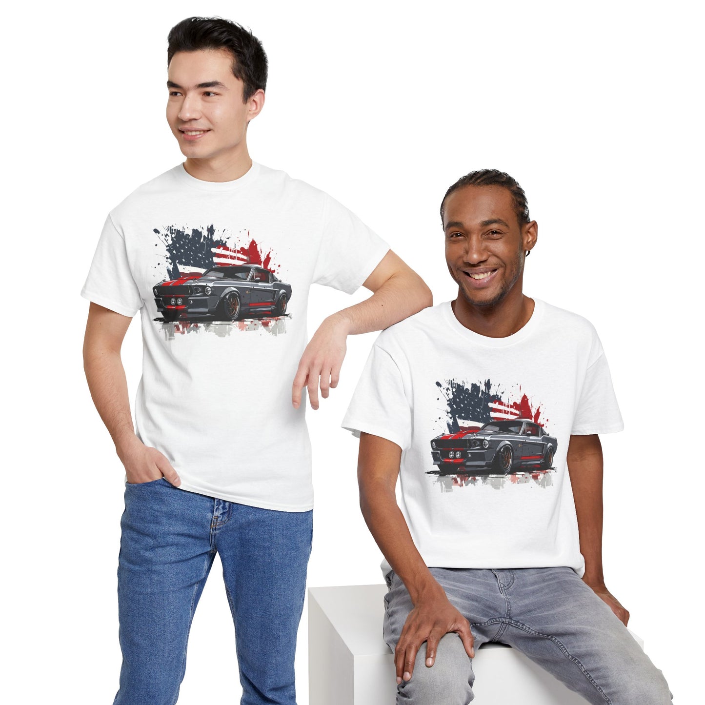 Shelby GT500 Eleanor with stripes — Mustang Graphic Tee