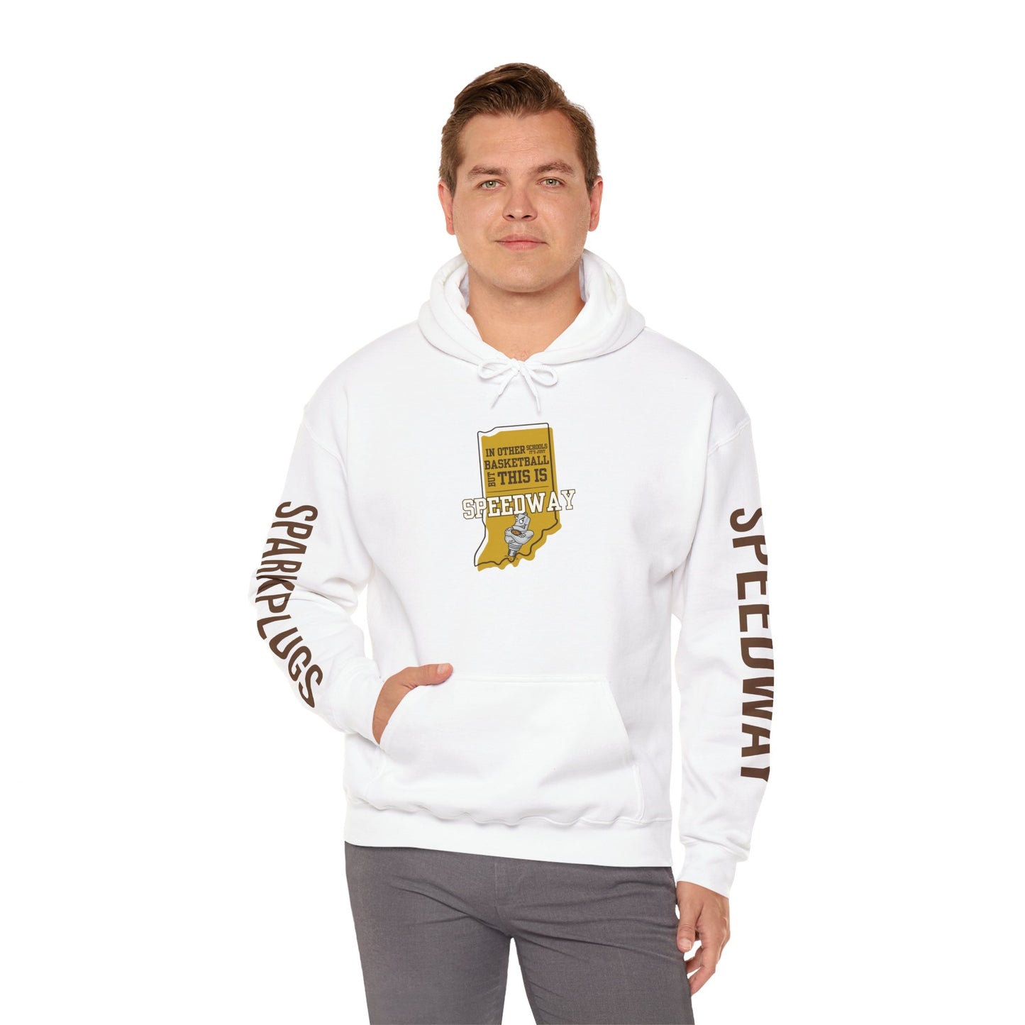 Adult Hoodie - Speedway Sparkplugs Basketball