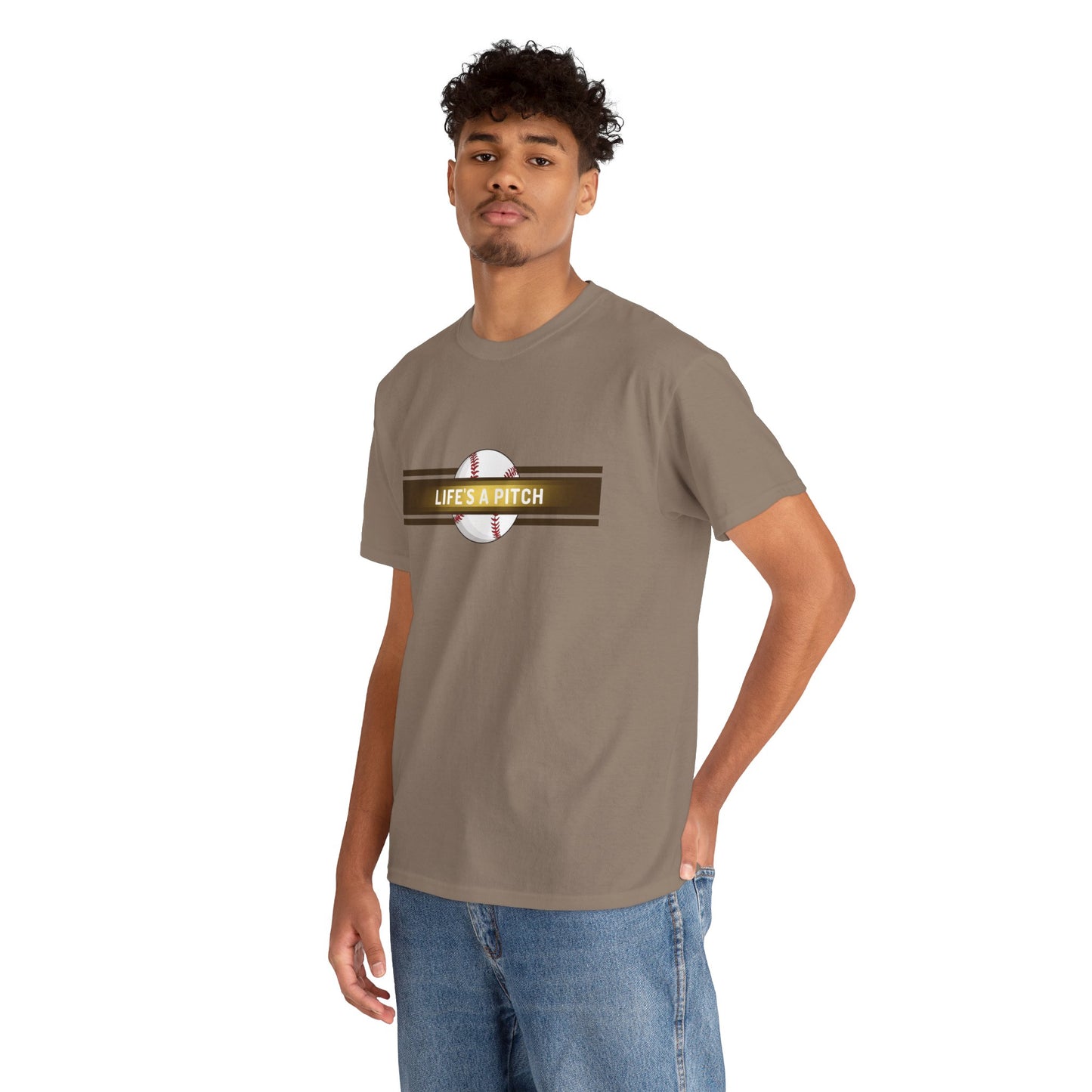 Baseball 'Life's a Pitch' T-Shirt