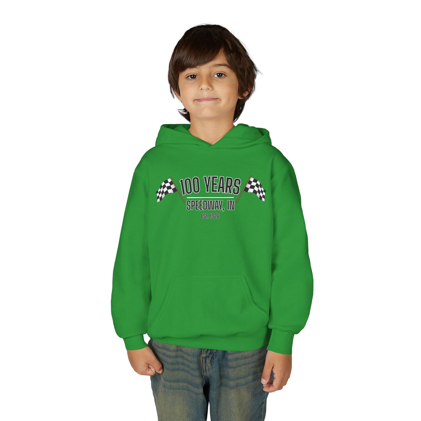 Youth 100th Anniversary - Speedway Flag Hoodie