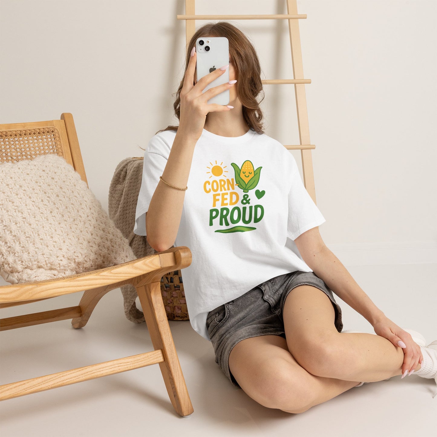 Corny Fed & Proud T-Shirt — Cute Corn Pride Graphic Tee for Farmers & Gardeners