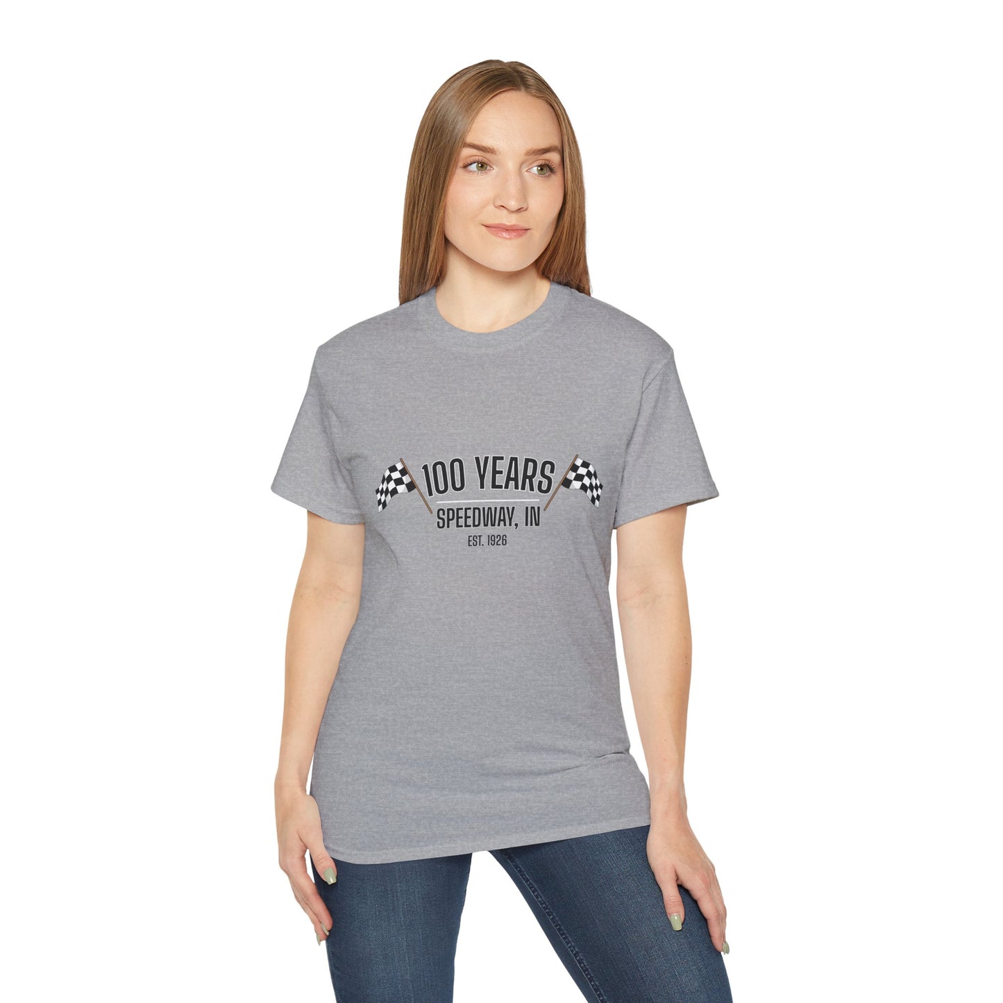 Adult 100th Anniversary - Speedway Flag Tee