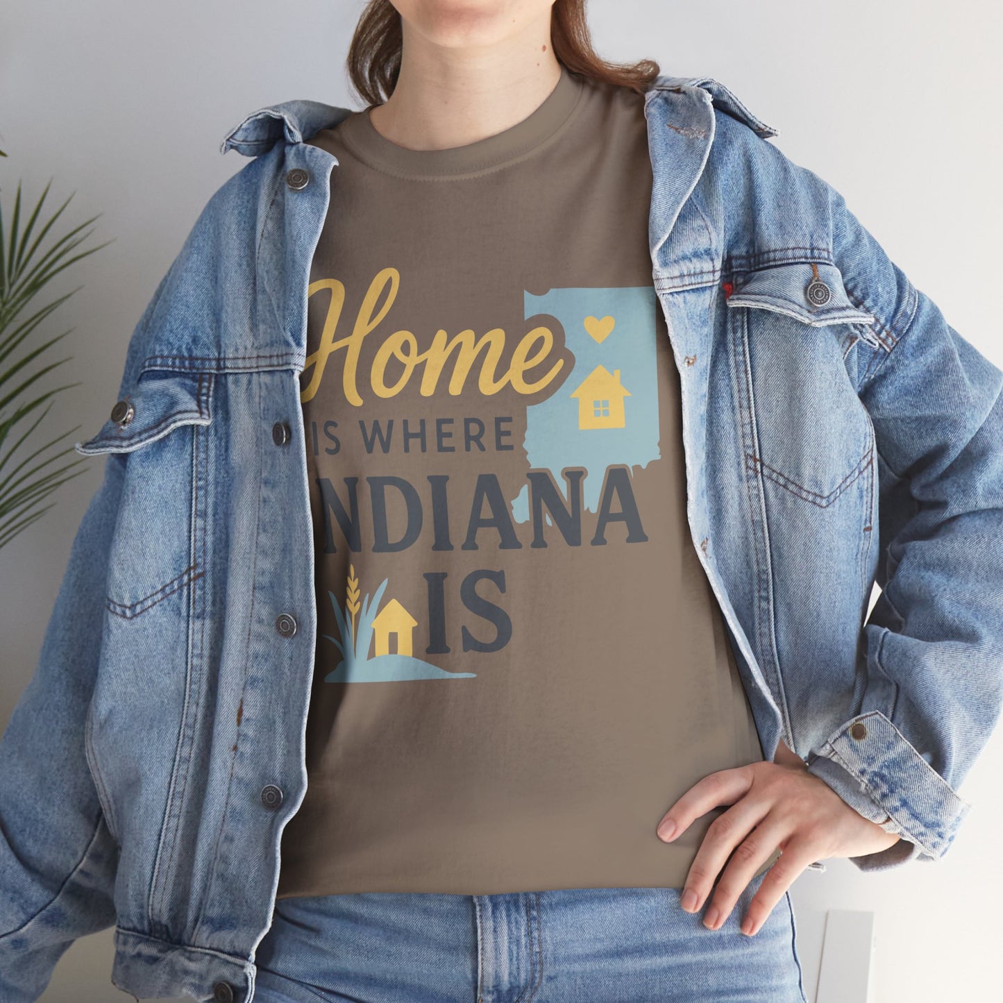 Indiana Home T-Shirt — "Home Is Where Indiana Is" State Pride Tee