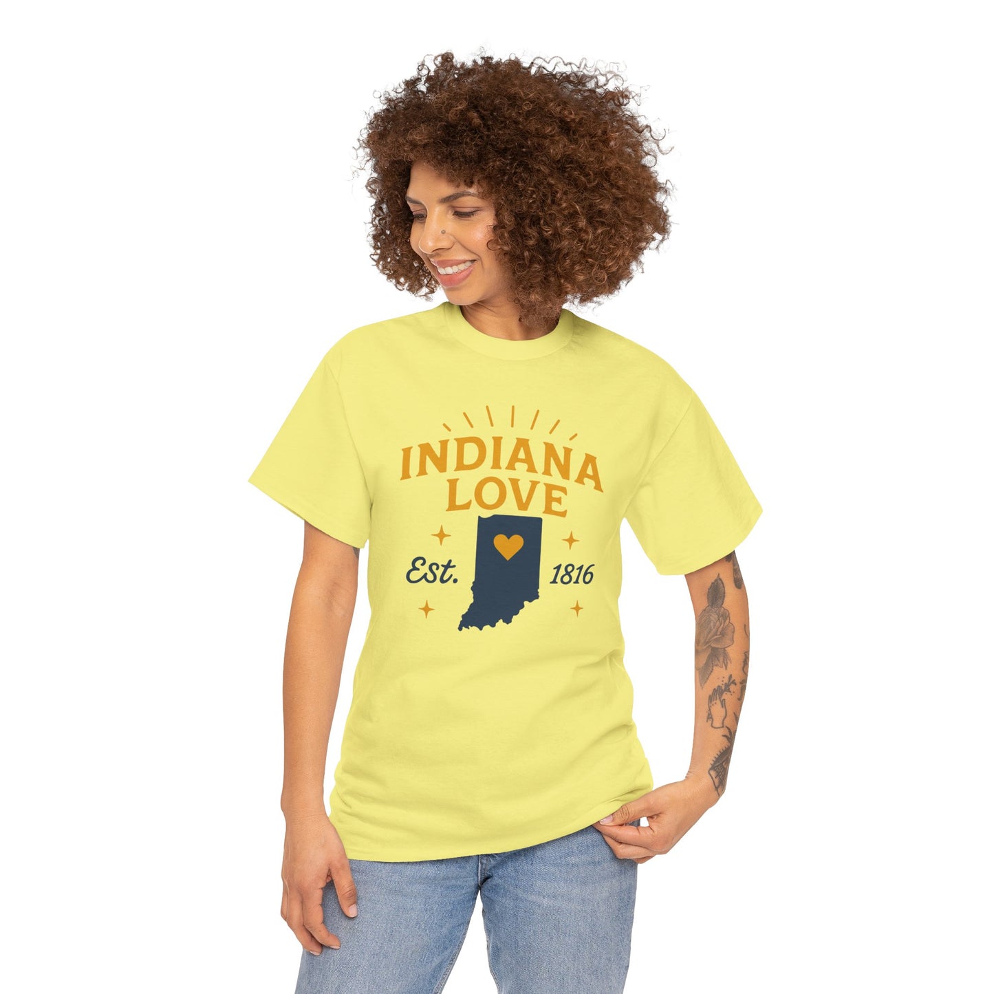 Indiana Love T-Shirt – Est. 1816 State Tee