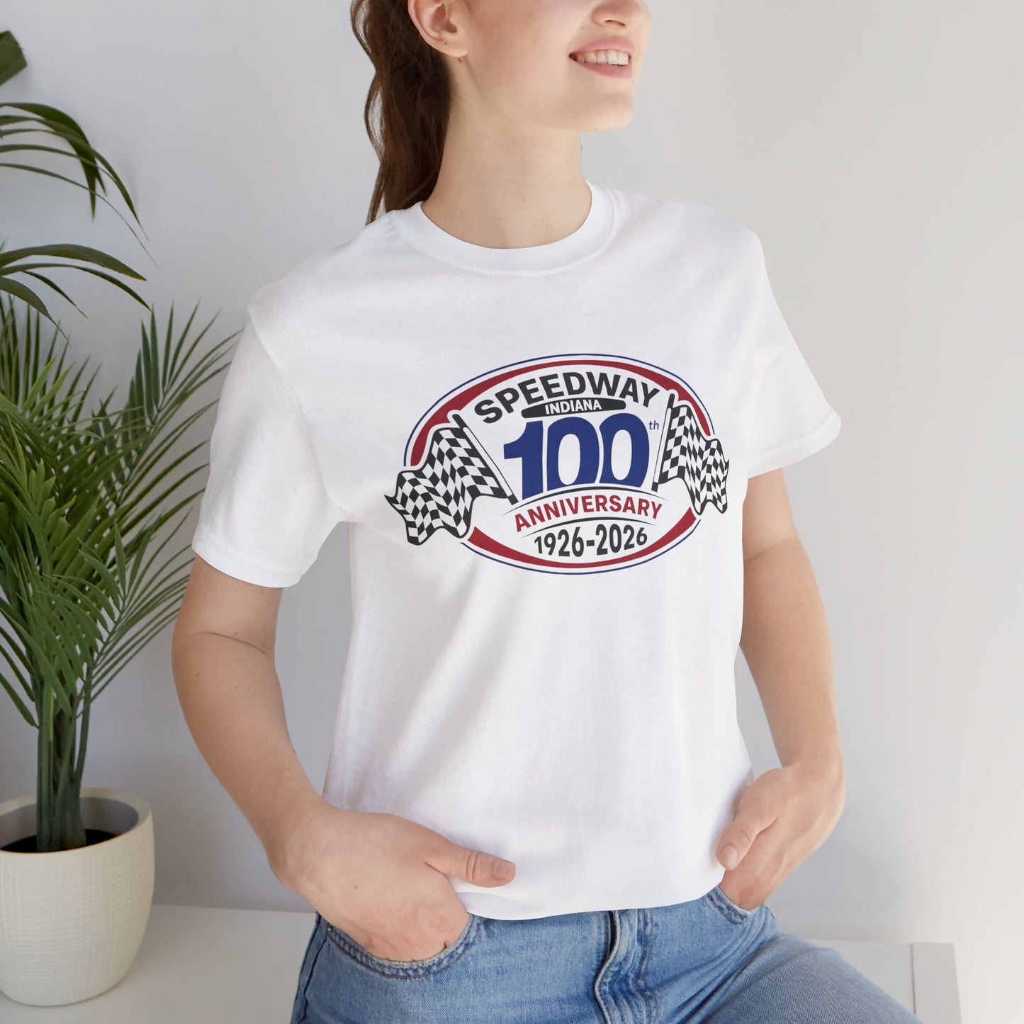 Adult Official Logo Centennial T-Shirt — Speedway '1926–2026'