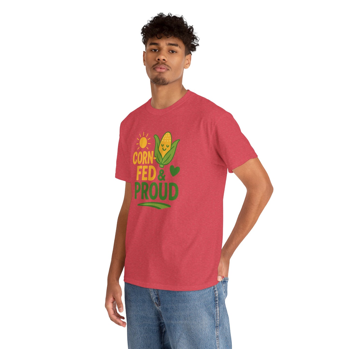 Corny Fed & Proud T-Shirt — Cute Corn Pride Graphic Tee for Farmers & Gardeners