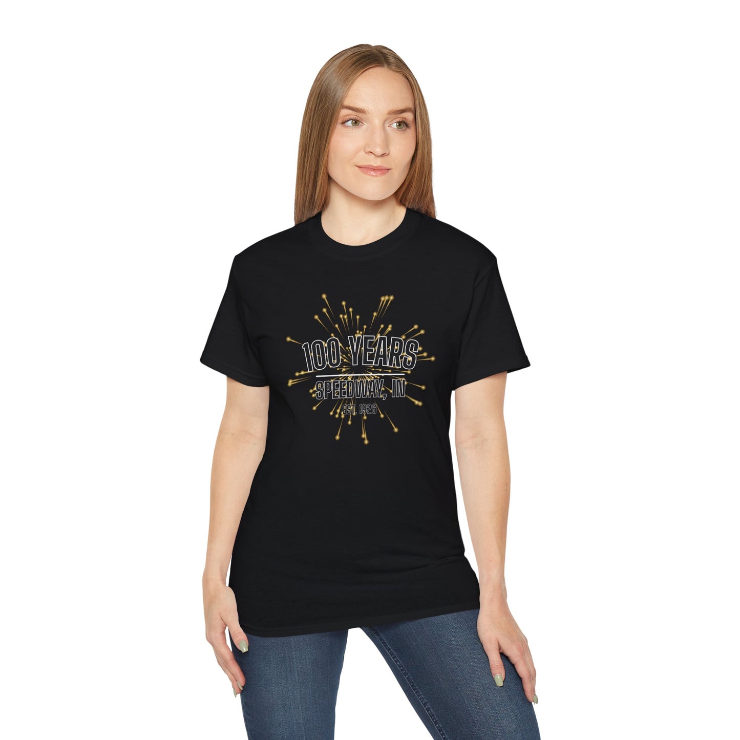 Adult 100th Anniversary - Speedway Firework Tee