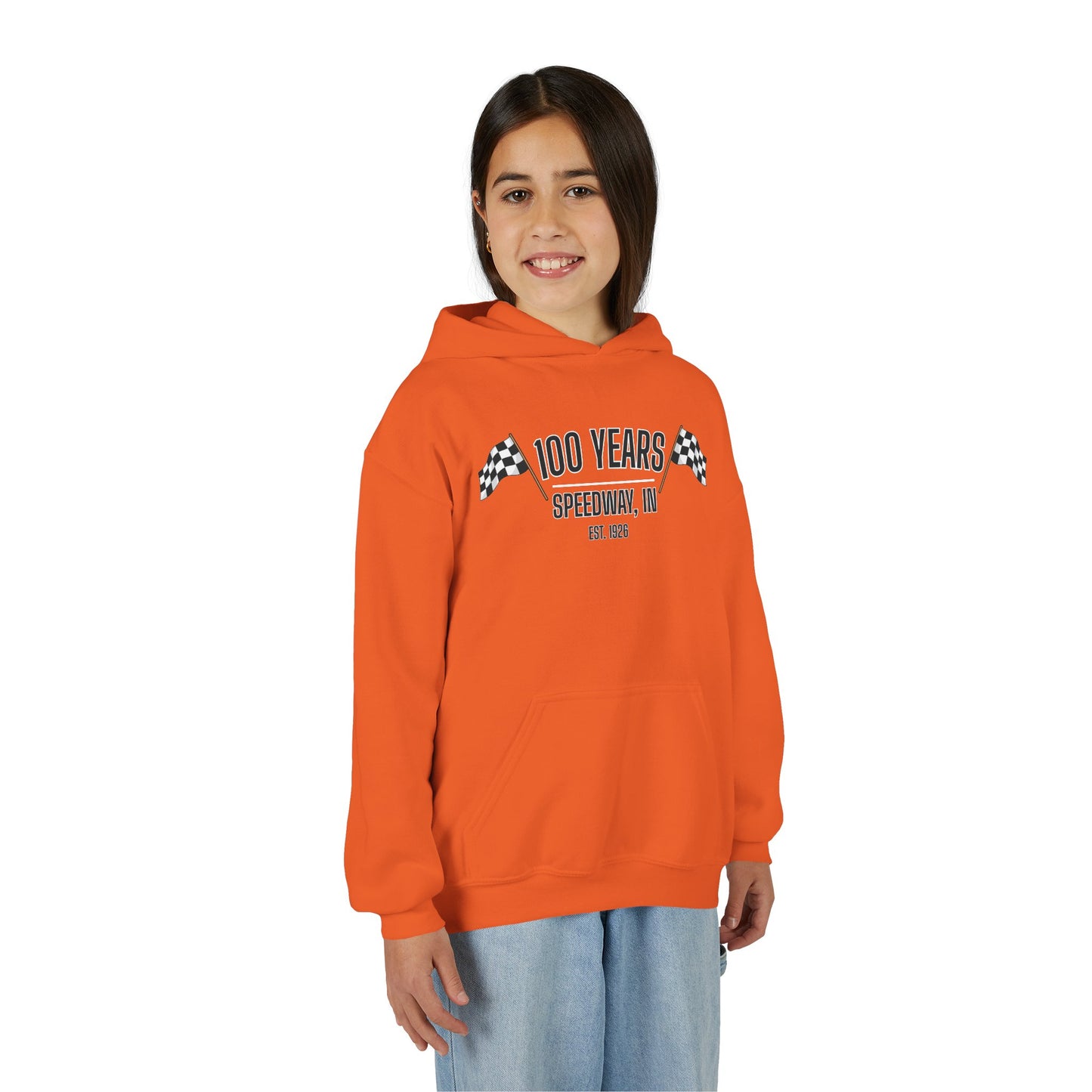 Youth 100th Anniversary - Speedway Flag Hoodie