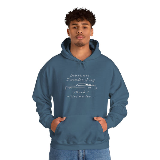 Adult Sometimes I Wonder If My Mach 1 Misses Me Hoodie