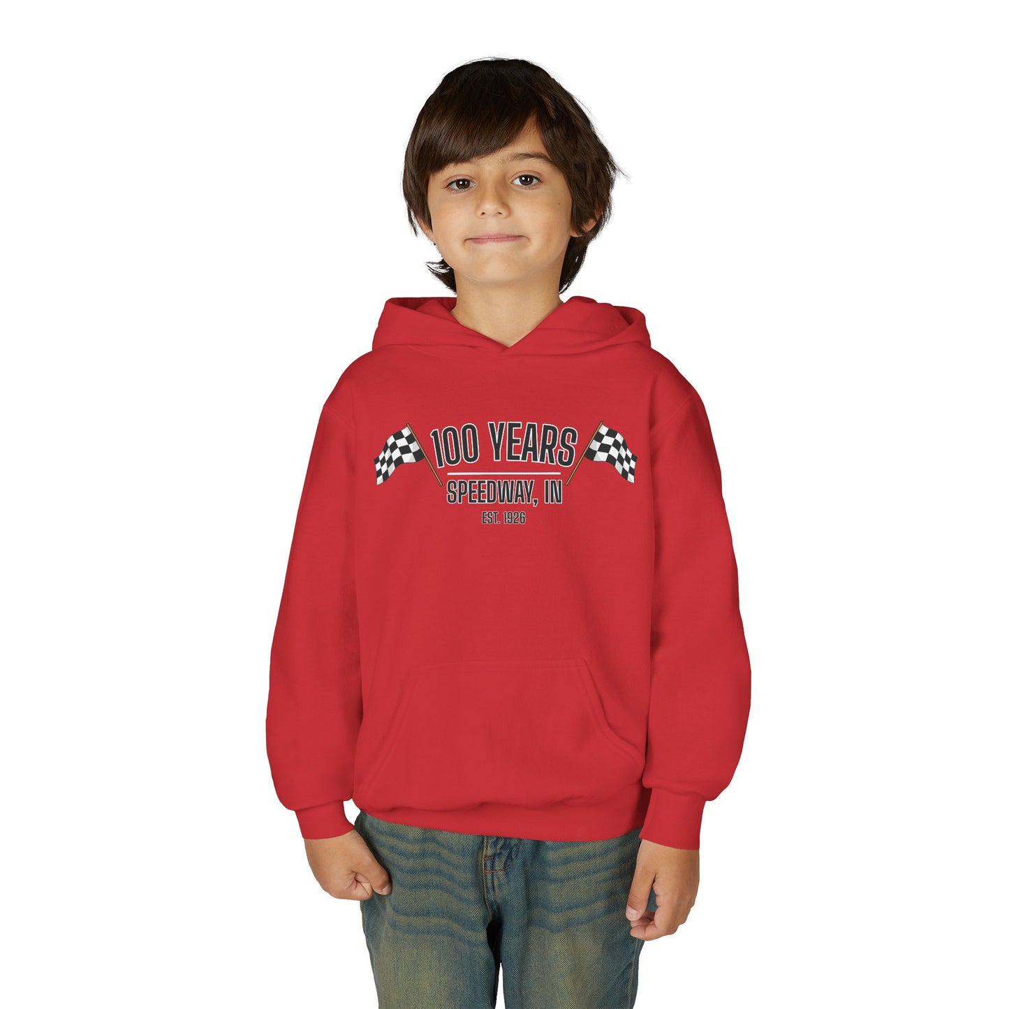 Youth 100th Anniversary - Speedway Flag Hoodie