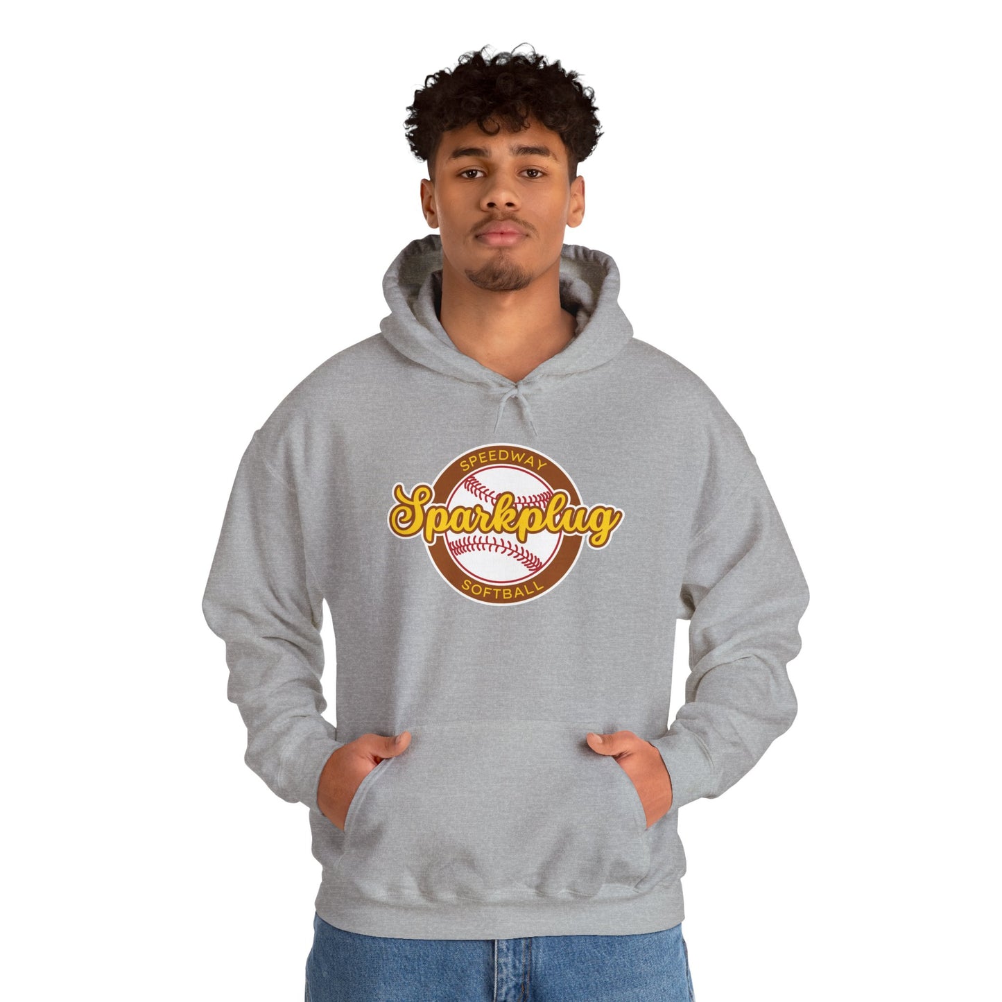 Adult Sparkplug Softball Hoodie — Vintage-Inspired Team Pullover