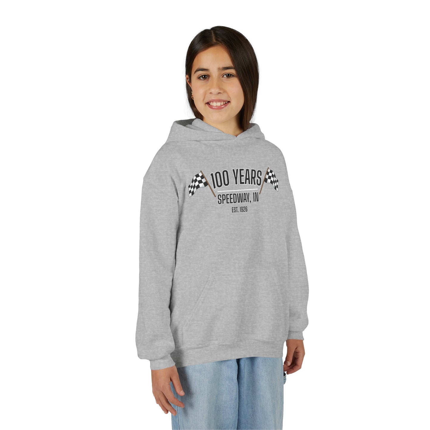 Youth 100th Anniversary - Speedway Flag Hoodie