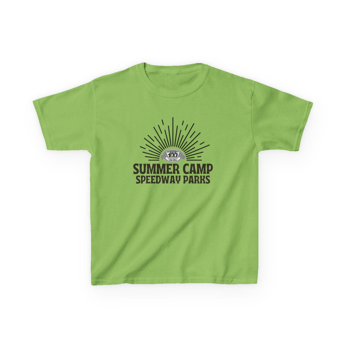 Youth Summer Camp T-Shirt - 2026 Speedway Parks Sunrise Tee