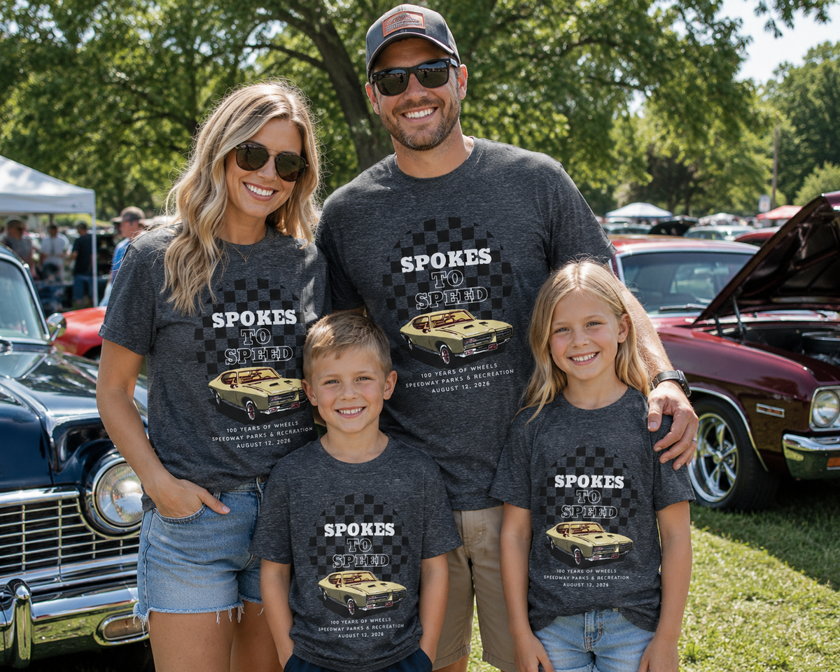 Youth Spokes to Speed t-shirt