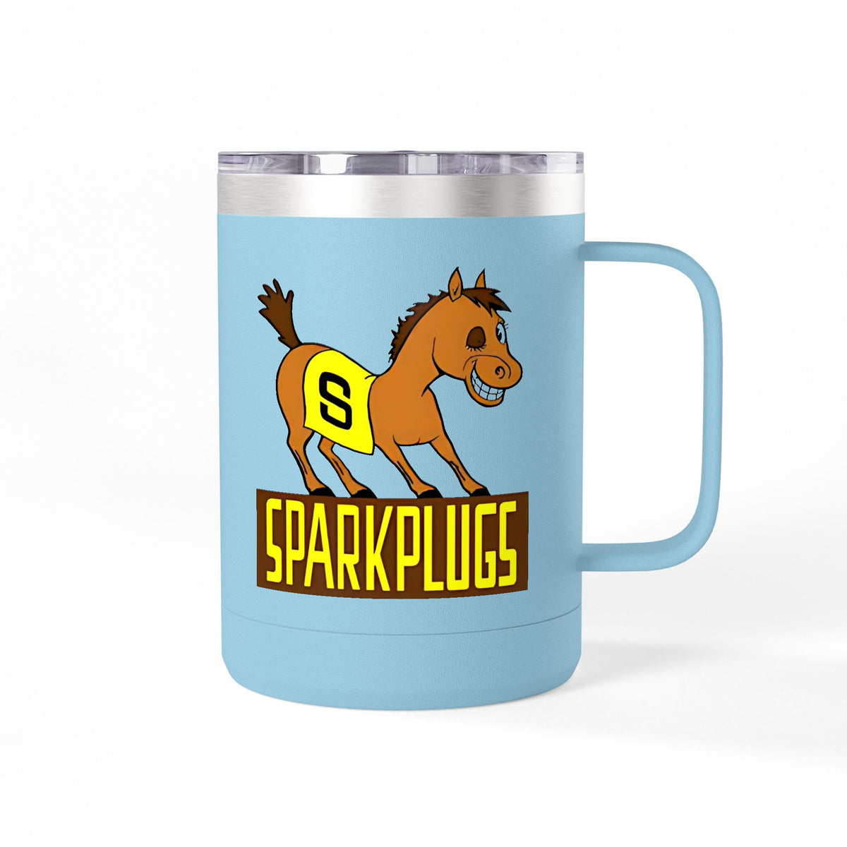 Old School Speedway Logo - 15oz Insulated Coffee Mug Tumbler with Lid