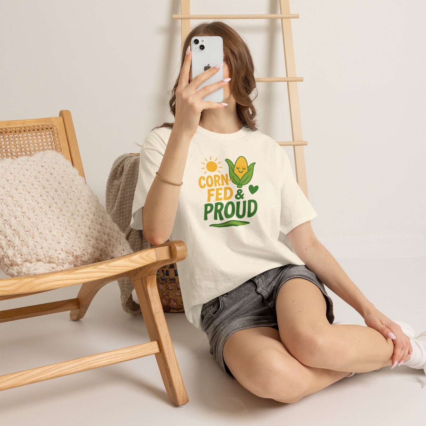 Corny Fed & Proud T-Shirt — Cute Corn Pride Graphic Tee for Farmers & Gardeners