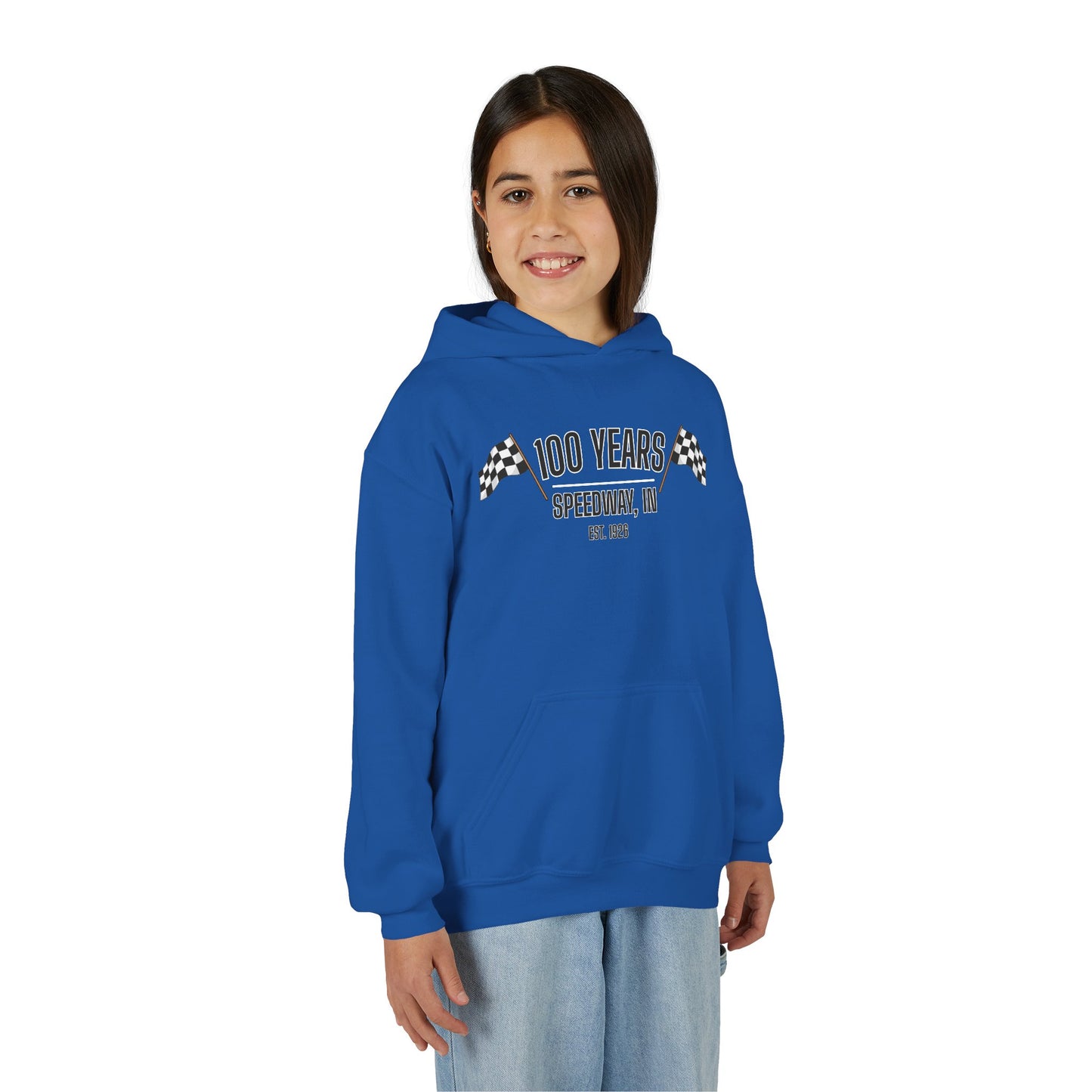 Youth 100th Anniversary - Speedway Flag Hoodie