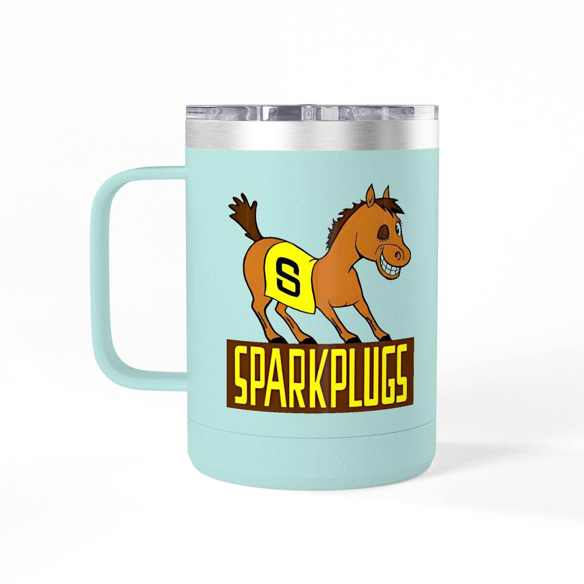 Old School Speedway Logo - 15oz Insulated Coffee Mug Tumbler with Lid
