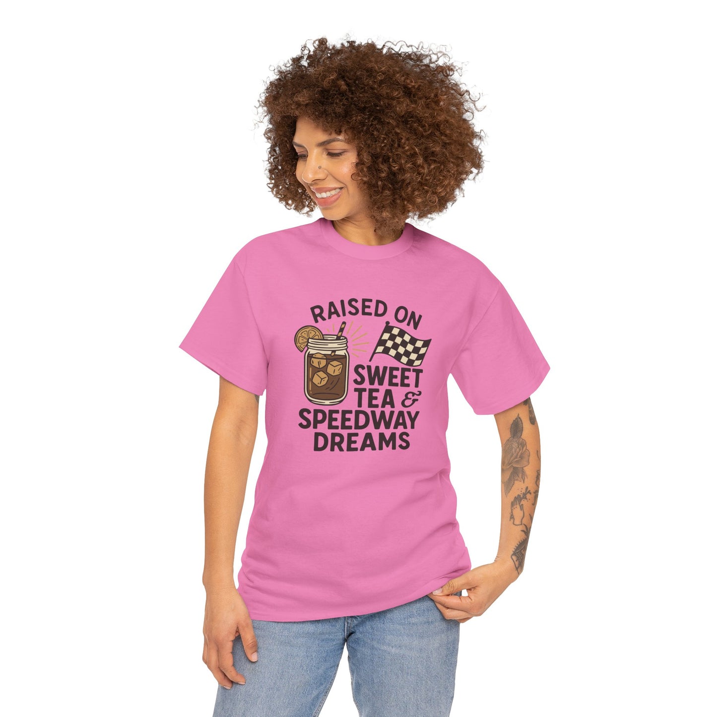 Raised on Sweet Tea & Speedway Dreams Tee