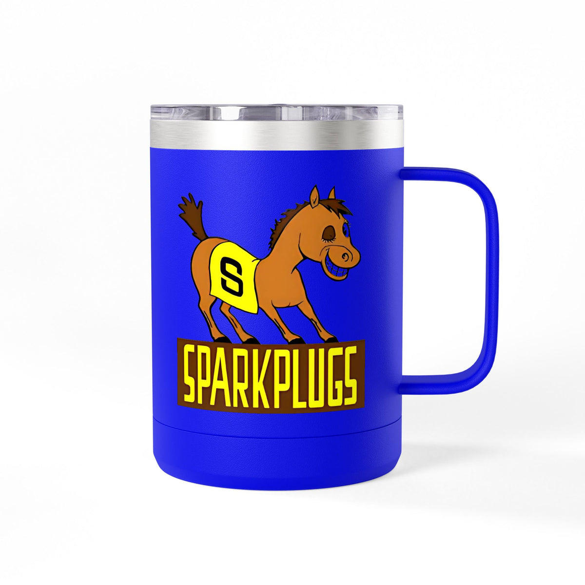 Old School Speedway Logo - 15oz Insulated Coffee Mug Tumbler with Lid