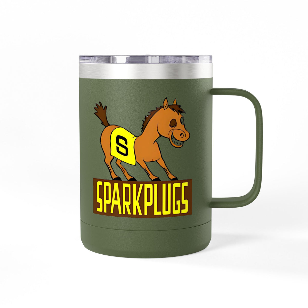 Old School Speedway Logo - 15oz Insulated Coffee Mug Tumbler with Lid
