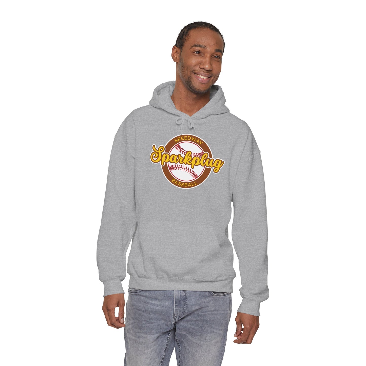 Adult Sparkplug Baseball Hoodie — Vintage-Inspired Team Pullover