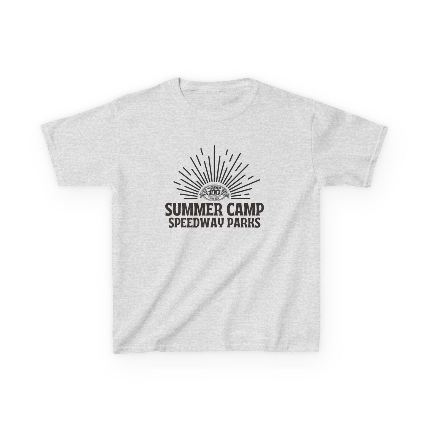 Youth Summer Camp T-Shirt - 2026 Speedway Parks Sunrise Tee