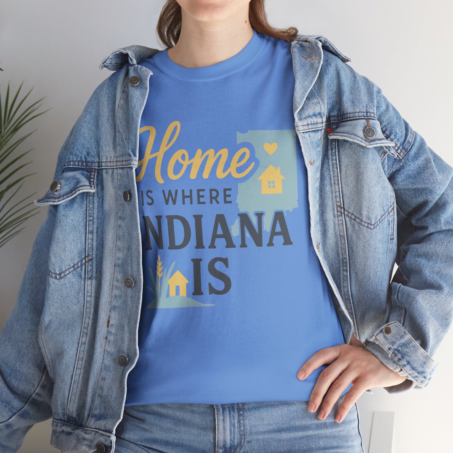 Indiana Home T-Shirt — "Home Is Where Indiana Is" State Pride Tee