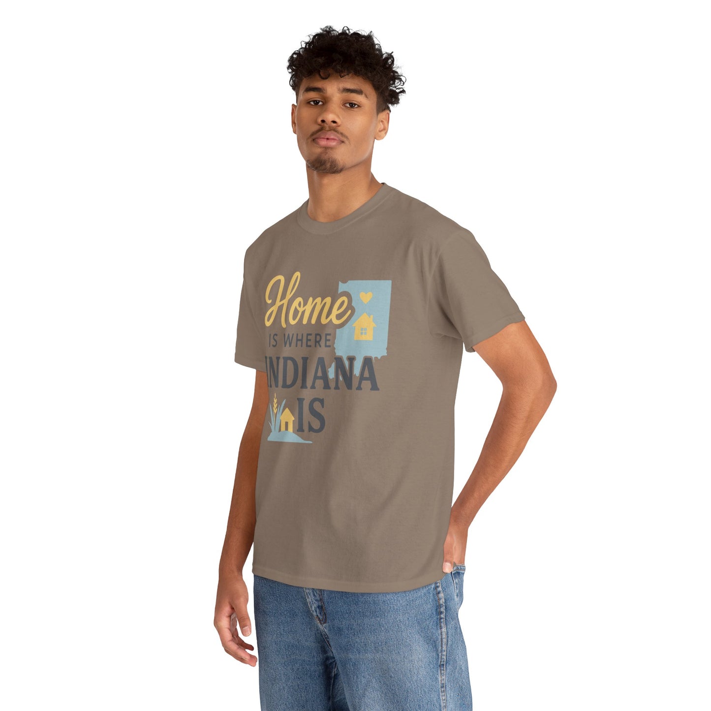Indiana Home T-Shirt — "Home Is Where Indiana Is" State Pride Tee