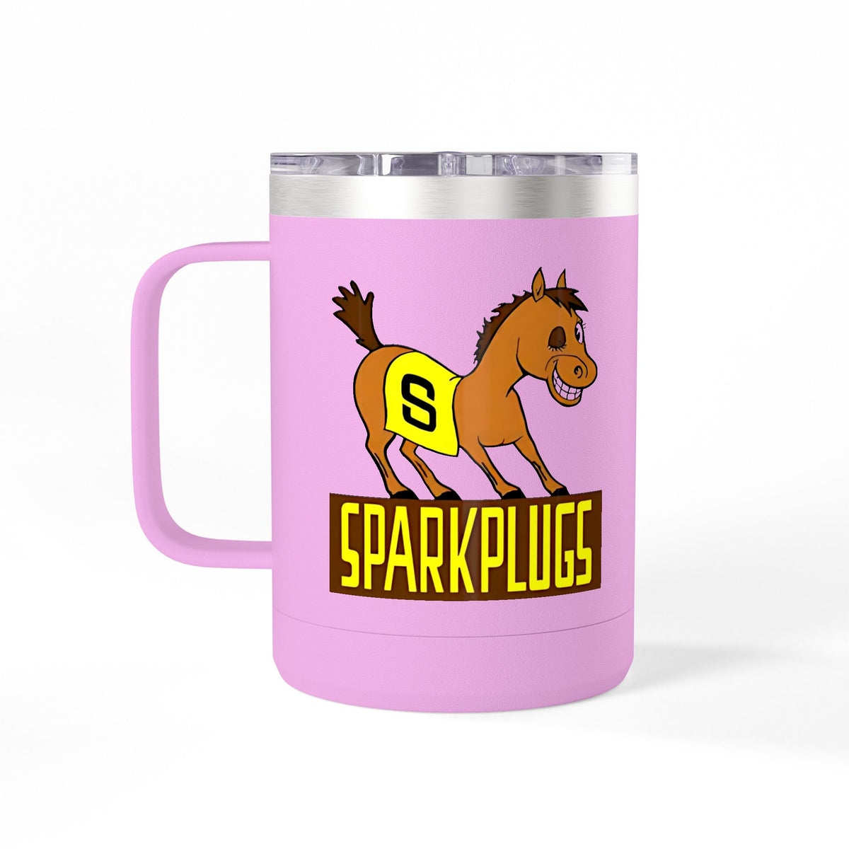 Old School Speedway Logo - 15oz Insulated Coffee Mug Tumbler with Lid