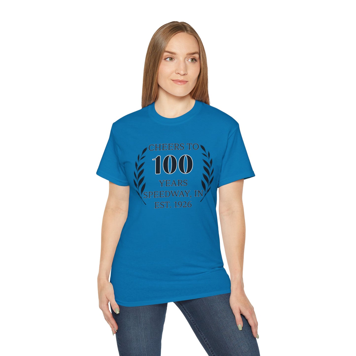 Adult 100th Anniversary - Speedway Cheers Tee