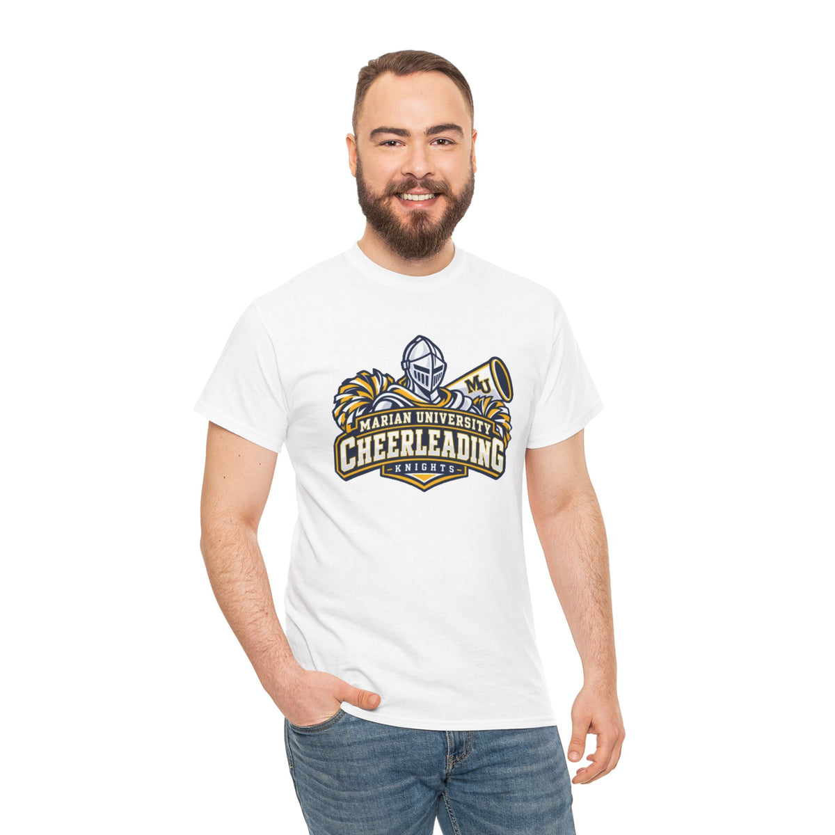 Marian University Cheerleading T-Shirt — 'Bloomer' Knights
