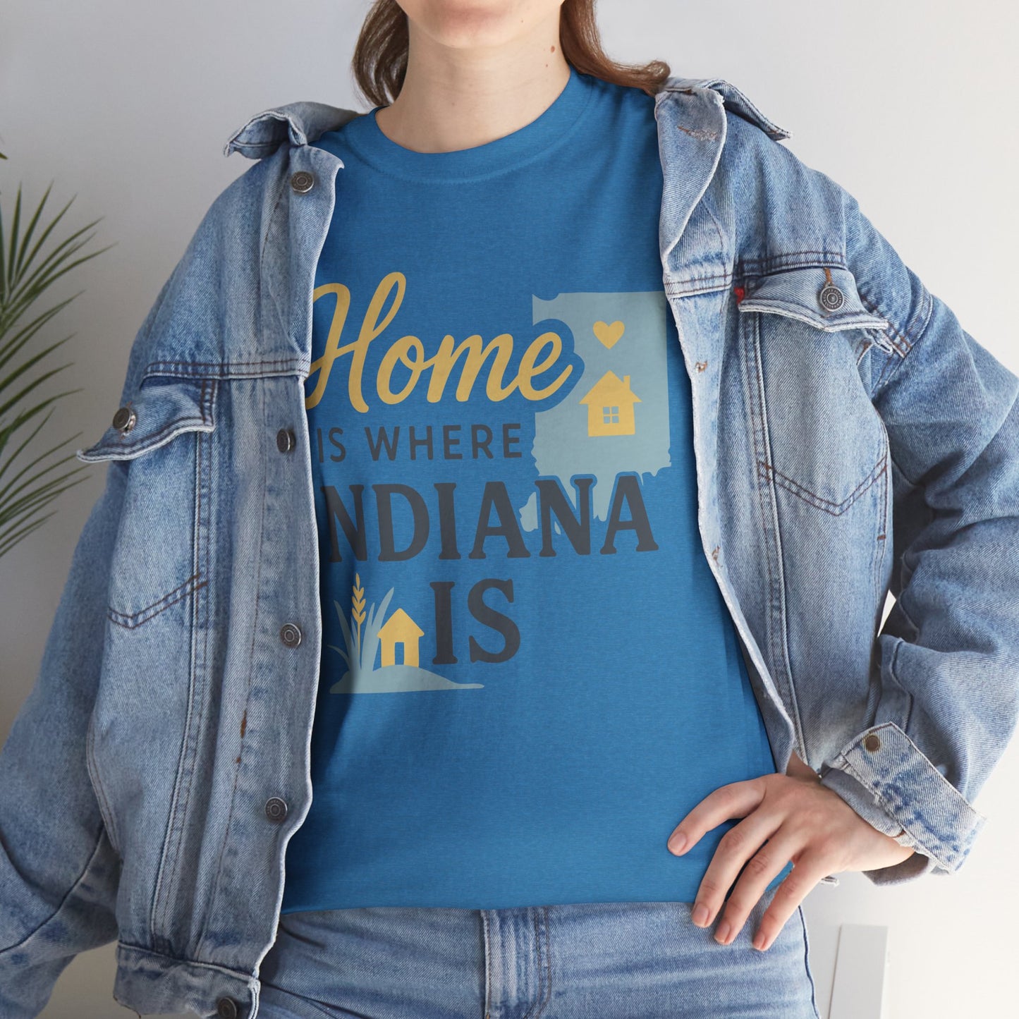 Indiana Home T-Shirt — "Home Is Where Indiana Is" State Pride Tee