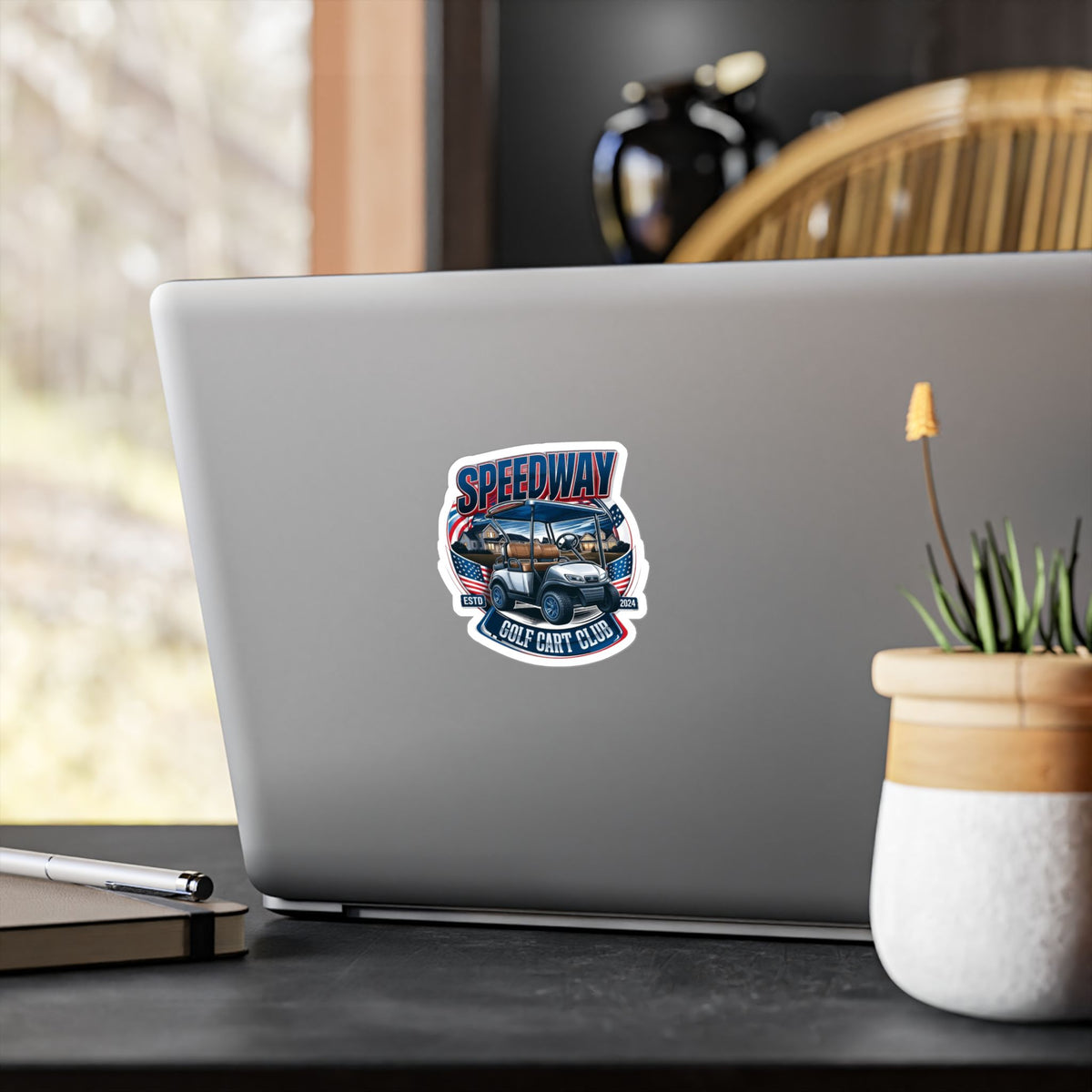 Speedway Golf Cart Club Vinyl Sticker