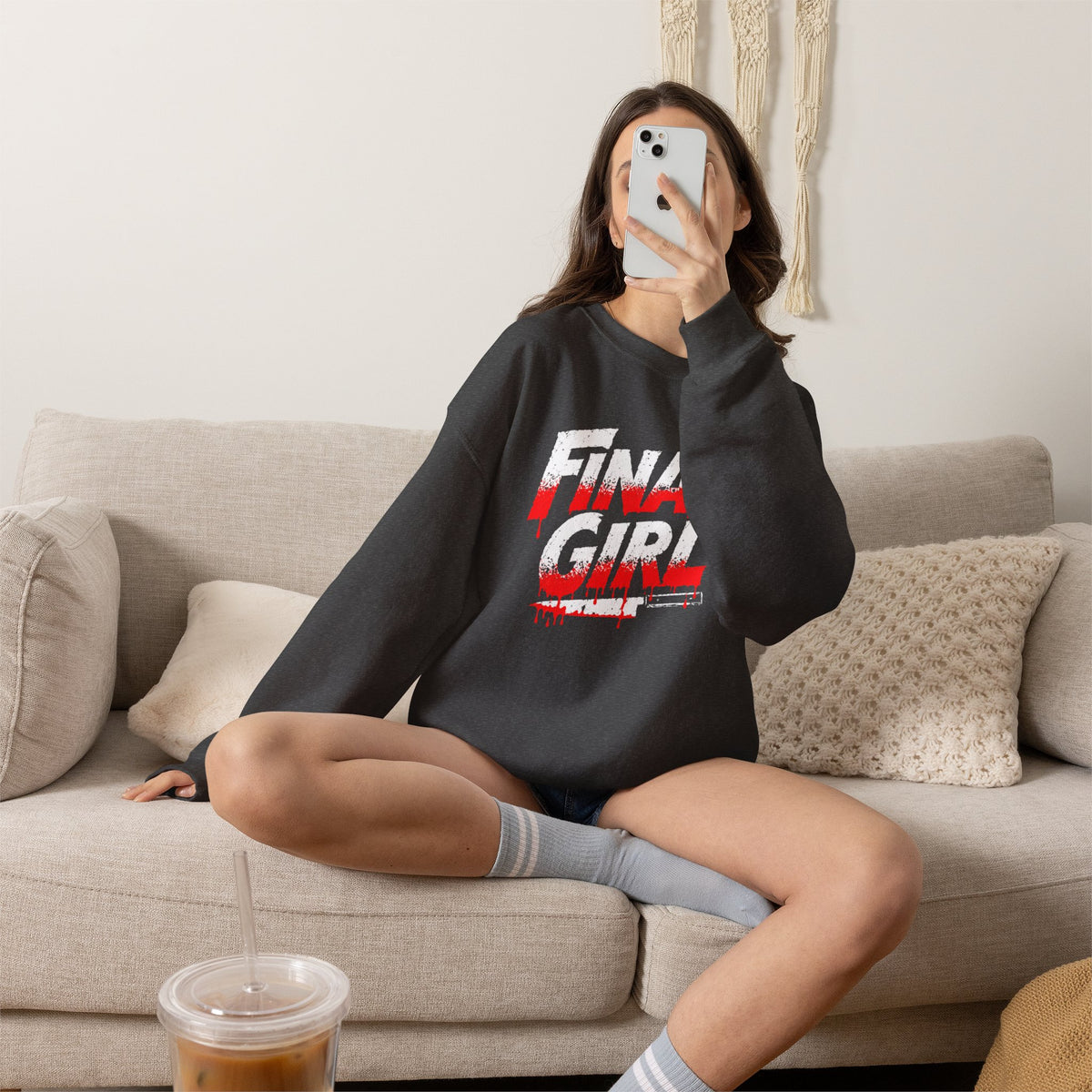 Final Girl Sweatshirt - Horror Movie Slasher Graphic Crewneck