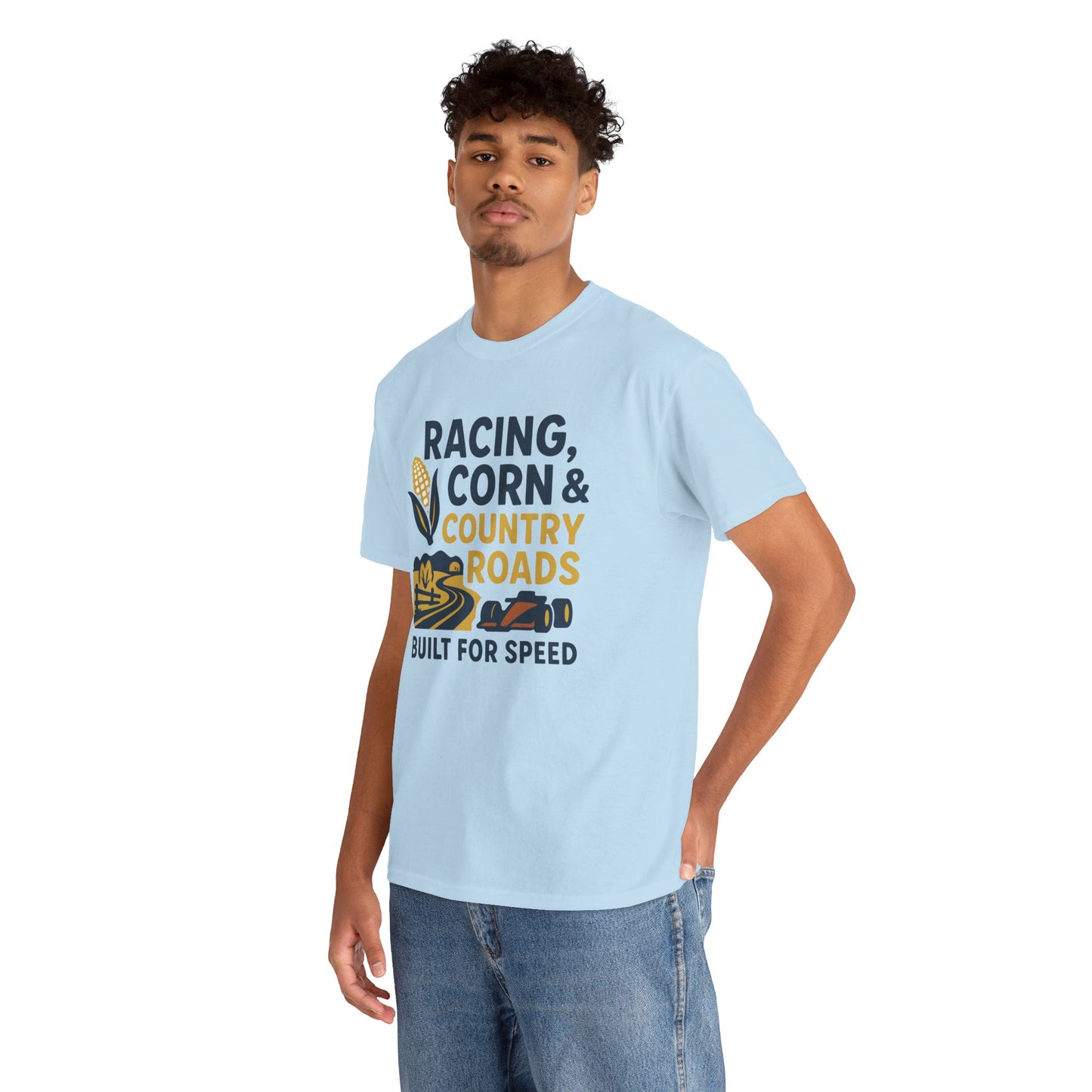 Racing, Corn & Country Roads T-Shirt – Built for Speed Tee