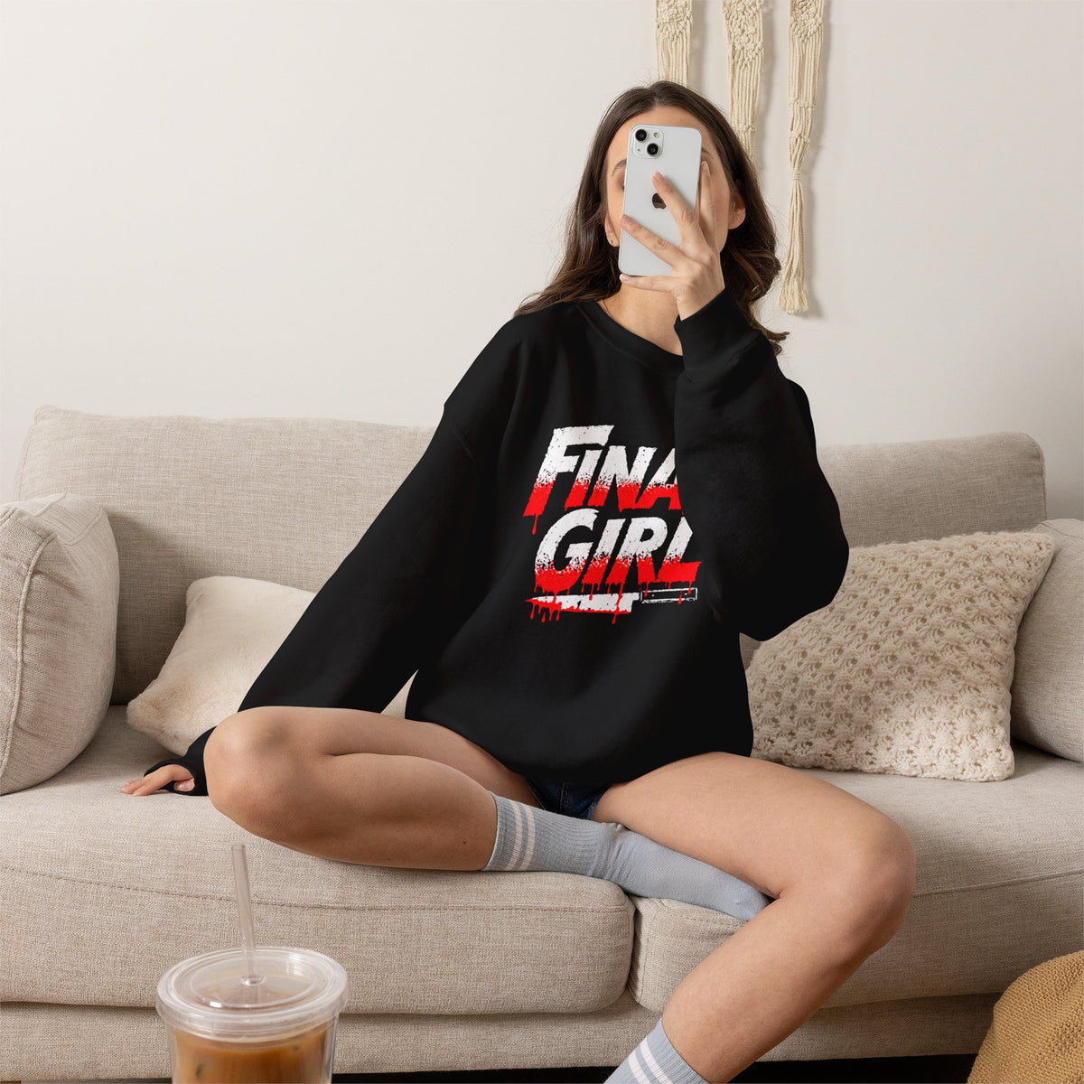 Final Girl Sweatshirt - Horror Movie Slasher Graphic Crewneck