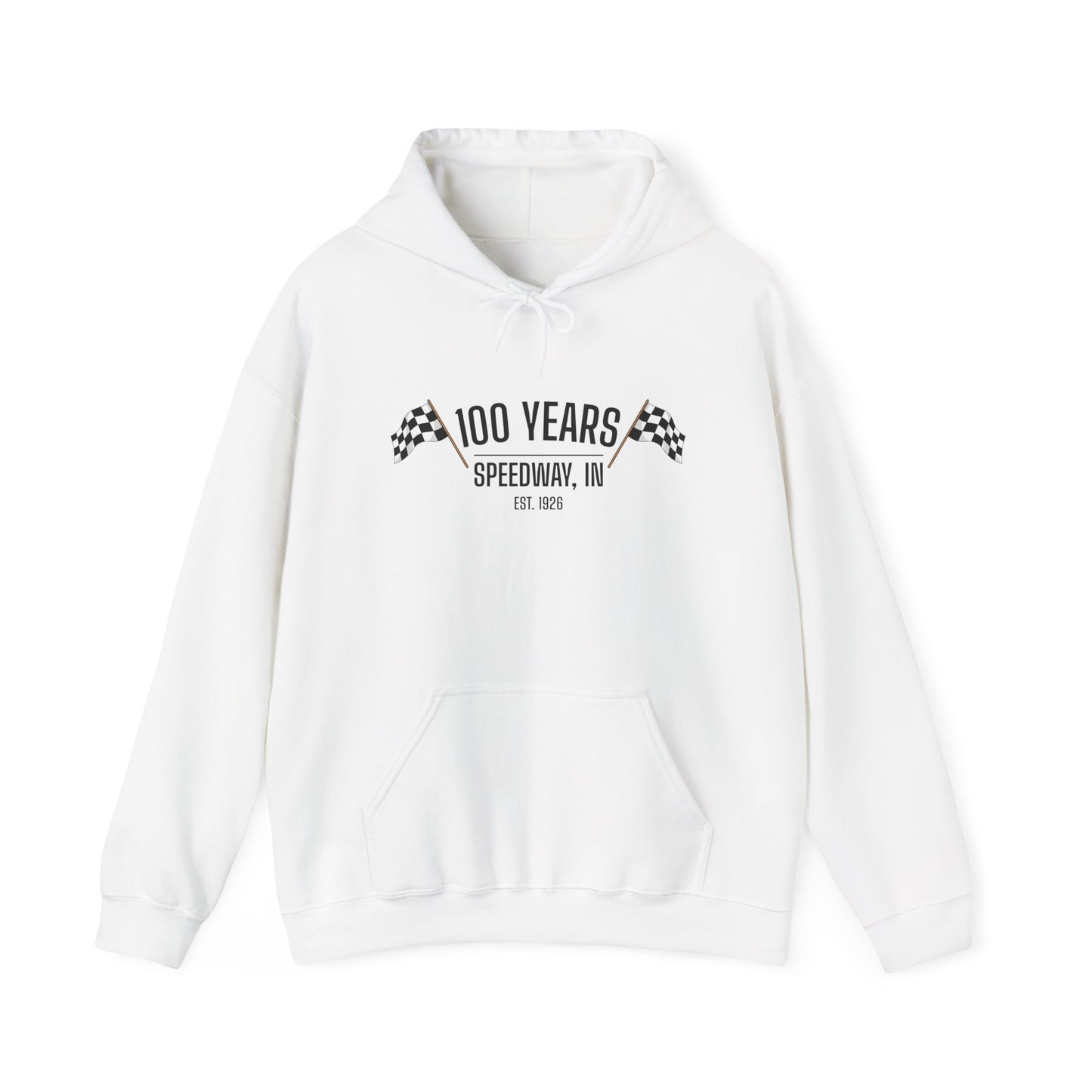 Adult 100th Anniversary - Speedway Flag Hoodie