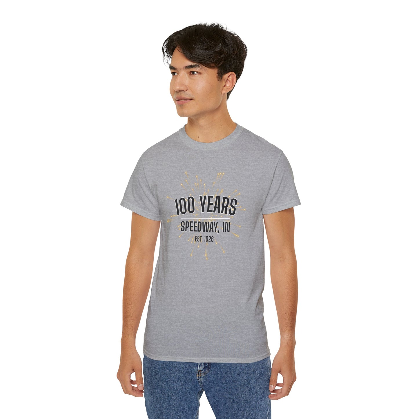 Adult 100th Anniversary - Speedway Firework Tee